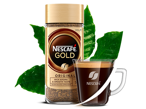 recycled nescafé gold coffee packaging